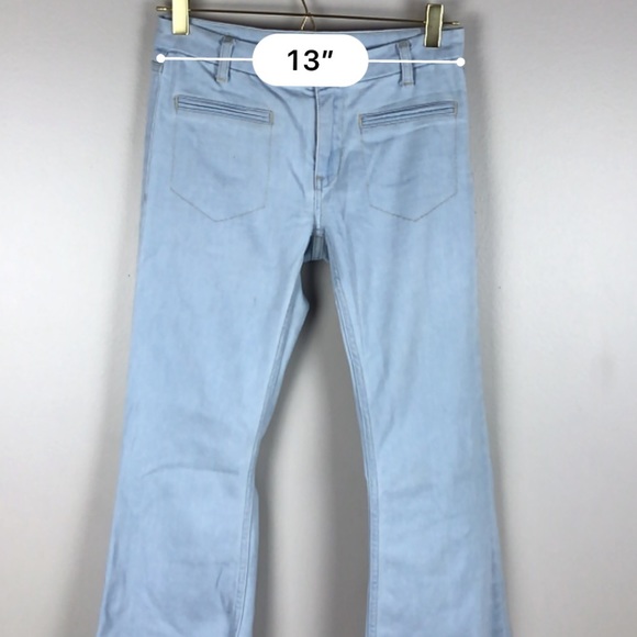 4x$35*** ZARA Basic Denim Flare Jeans BOHO Chic - Picture 8 of 8
